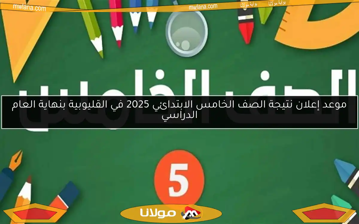 موعد إعلان نتيجة الصف الخامس الابتدائي 2025 في القليوبية بنهاية العام الدراسي