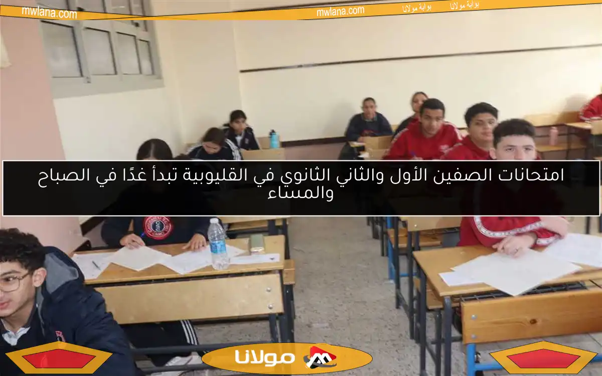 امتحانات الصفين الأول والثاني الثانوي في القليوبية تبدأ غدًا في الصباح والمساء