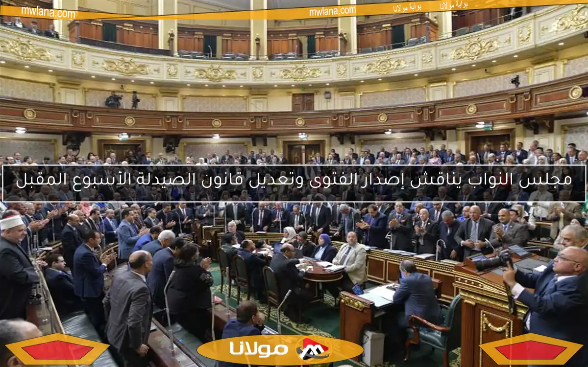 مجلس النواب يناقش إصدار الفتوى وتعديل قانون الصيدلة الأسبوع المقبل