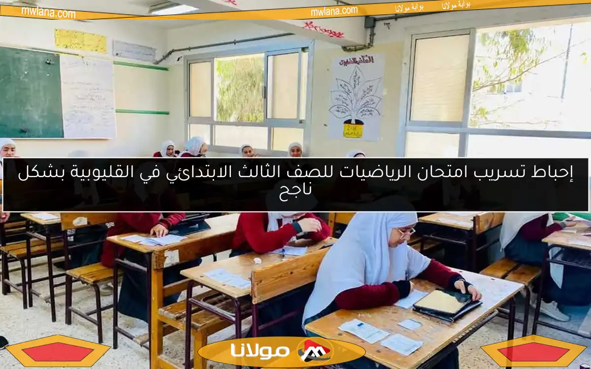 إحباط تسريب امتحان الرياضيات للصف الثالث الابتدائي في القليوبية بشكل ناجح