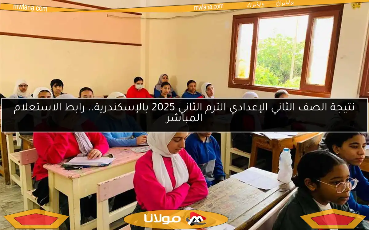 نتيجة الصف الثاني الإعدادي الترم الثاني 2025 بالإسكندرية.. رابط الاستعلام المباشر