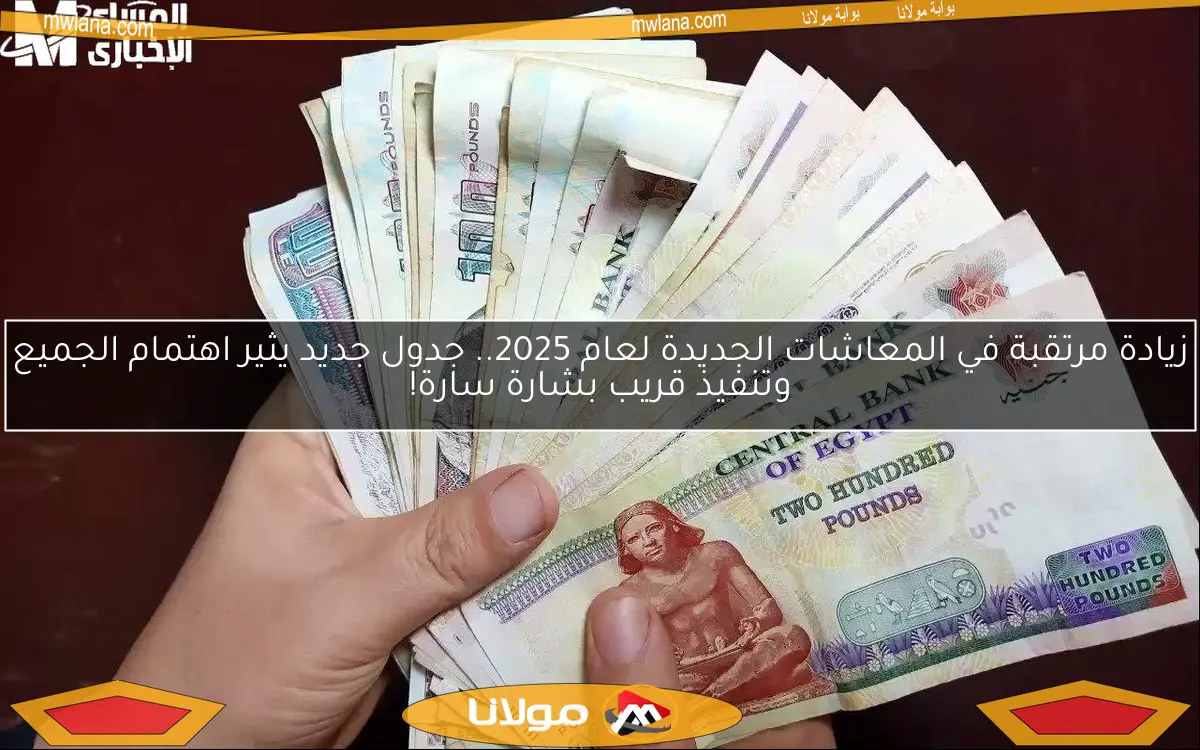 زيادة مرتقبة في المعاشات الجديدة لعام 2025.. جدول جديد يثير اهتمام الجميع وتنفيذ قريب بشارة سارة!