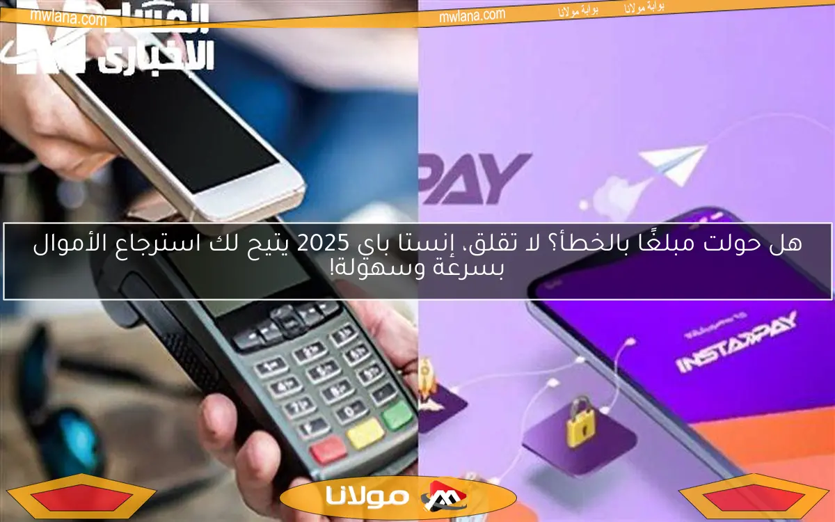 هل حولت مبلغًا بالخطأ؟ لا تقلق، إنستا باي 2025 يتيح لك استرجاع الأموال بسرعة وسهولة!