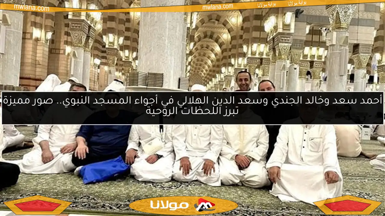 أحمد سعد وخالد الجندي وسعد الدين الهلالي في أجواء المسجد النبوي.. صور مميزة تبرز اللحظات الروحية