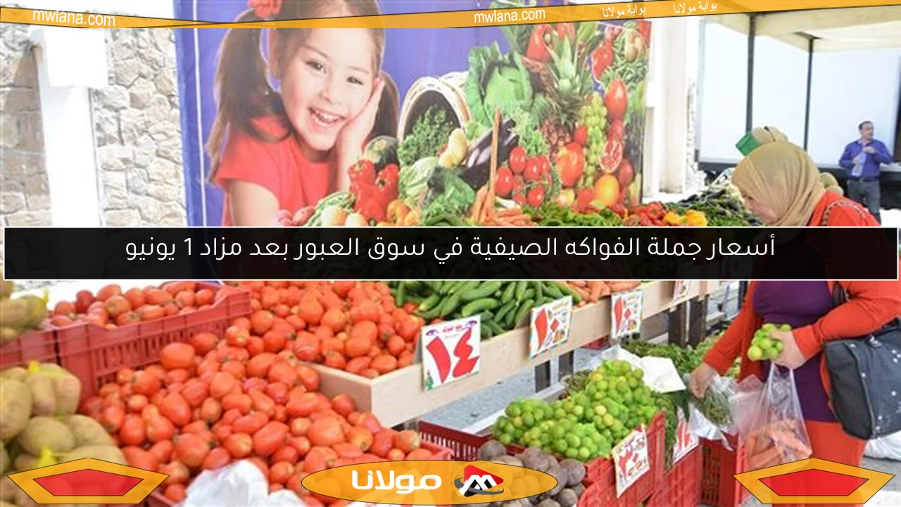 أسعار جملة الفواكه الصيفية في سوق العبور بعد مزاد 1 يونيو