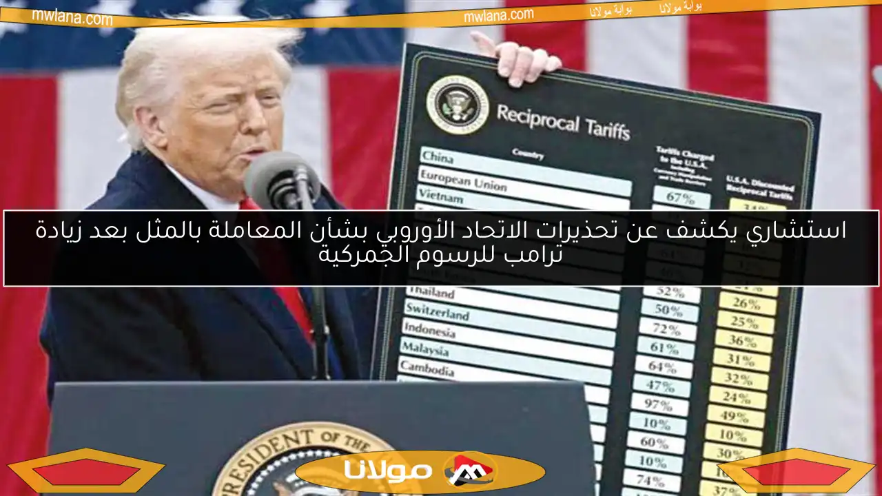 استشاري يكشف عن تحذيرات الاتحاد الأوروبي بشأن المعاملة بالمثل بعد زيادة ترامب للرسوم الجمركية