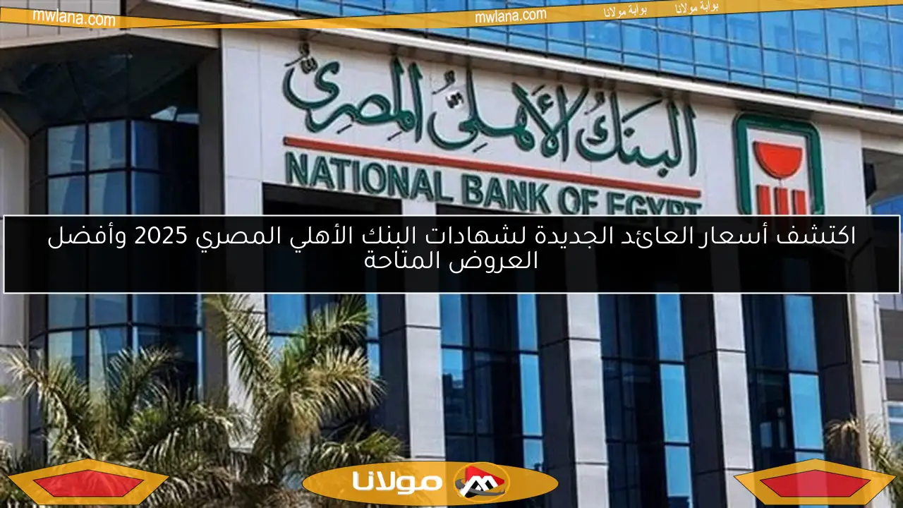 اكتشف أسعار العائد الجديدة لشهادات البنك الأهلي المصري 2025 وأفضل العروض المتاحة