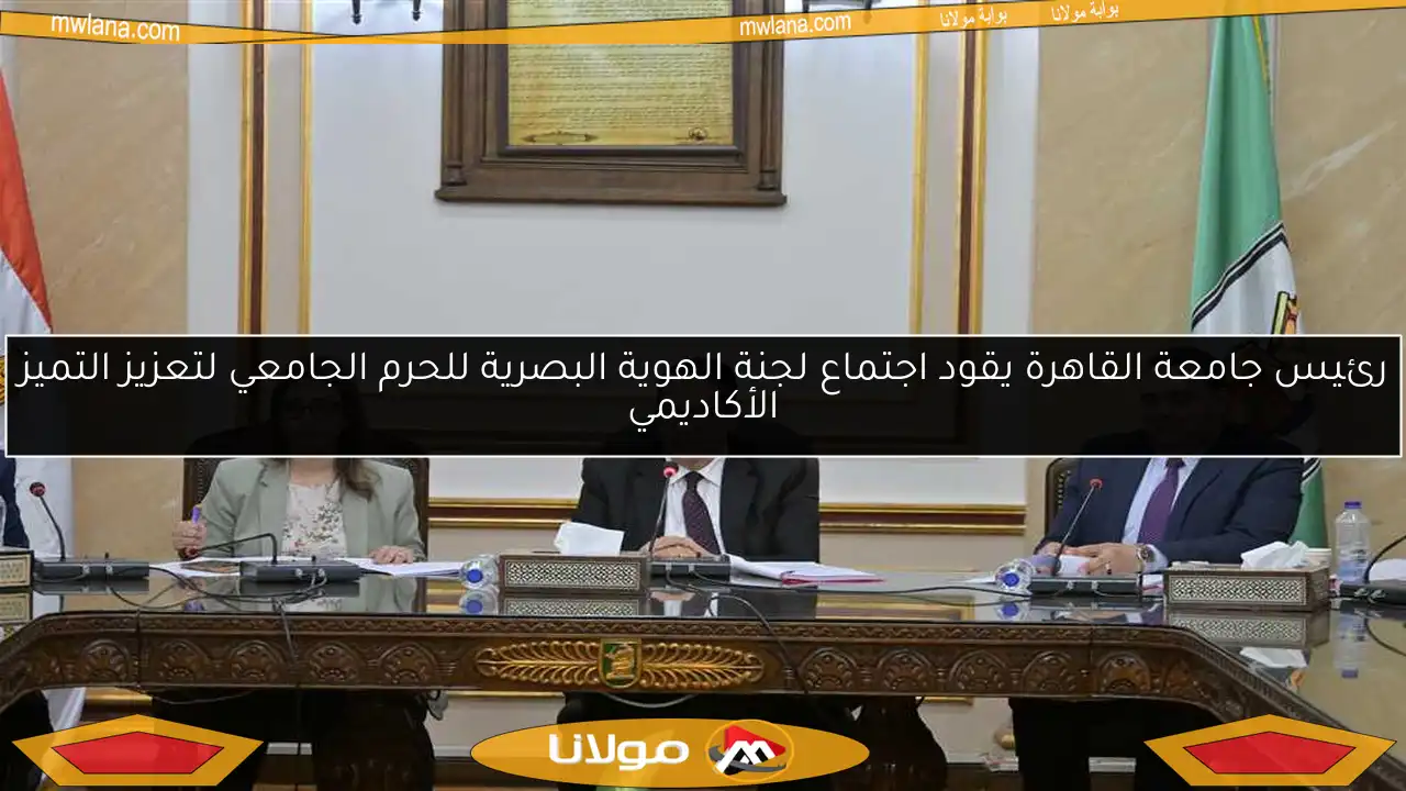 رئيس جامعة القاهرة يقود اجتماع لجنة الهوية البصرية للحرم الجامعي لتعزيز التميز الأكاديمي