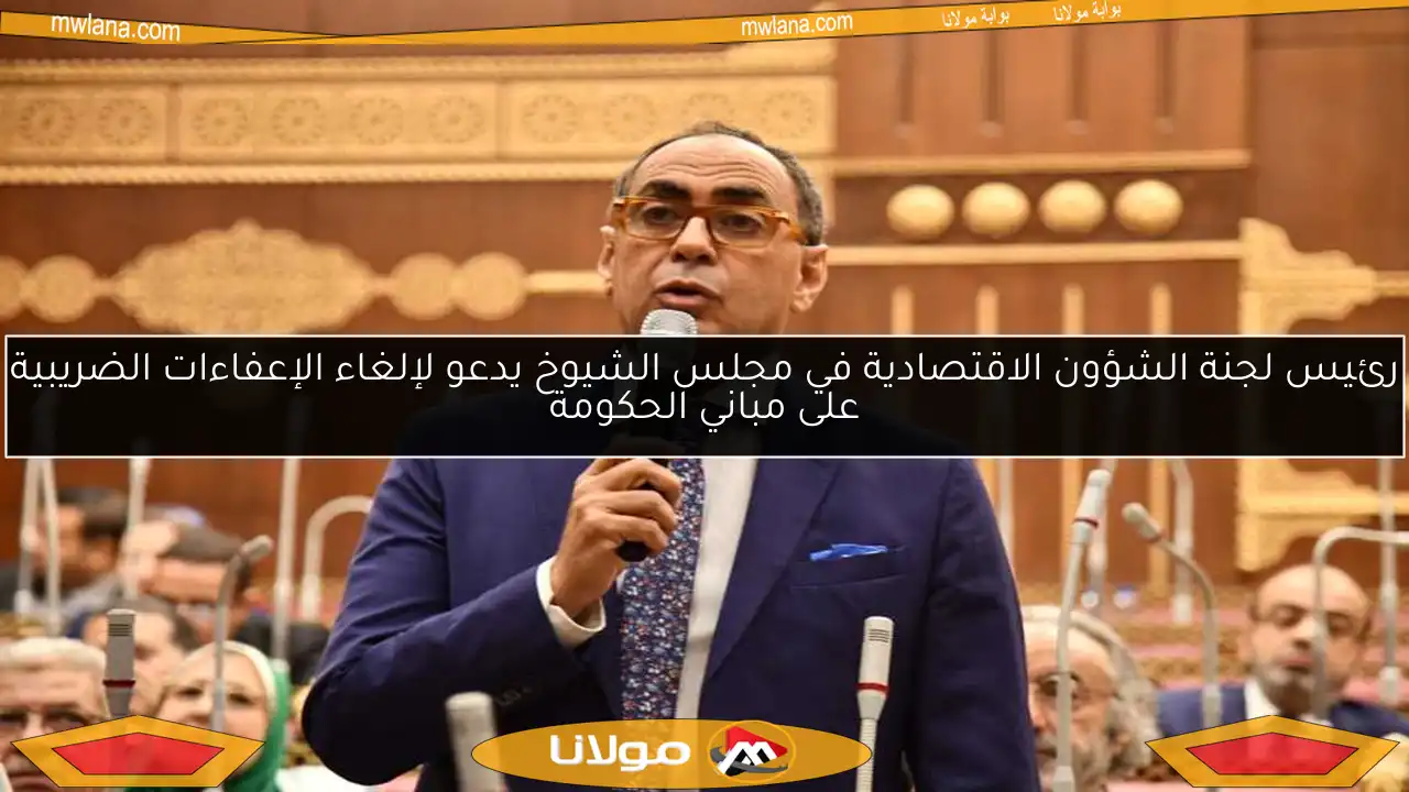 رئيس لجنة الشؤون الاقتصادية في مجلس الشيوخ يدعو لإلغاء الإعفاءات الضريبية على مباني الحكومة