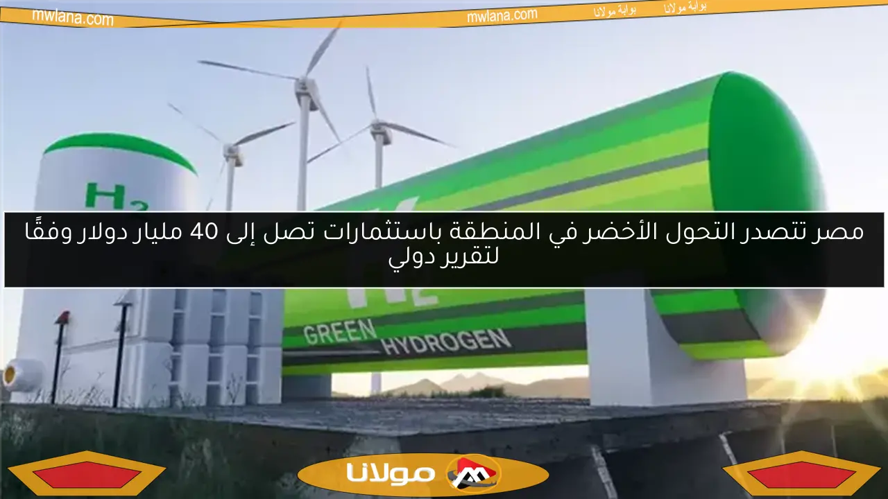 مصر تتصدر التحول الأخضر في المنطقة باستثمارات تصل إلى 40 مليار دولار وفقًا لتقرير دولي