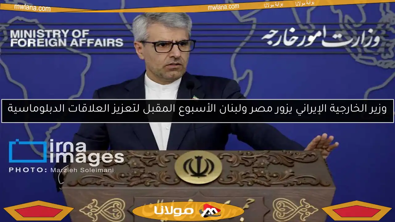 وزير الخارجية الإيراني يزور مصر ولبنان الأسبوع المقبل لتعزيز العلاقات الدبلوماسية