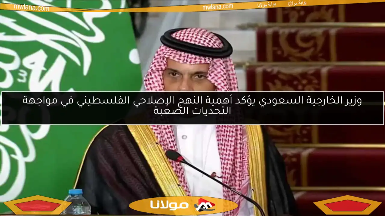 وزير الخارجية السعودي يؤكد أهمية النهج الإصلاحي الفلسطيني في مواجهة التحديات الصعبة